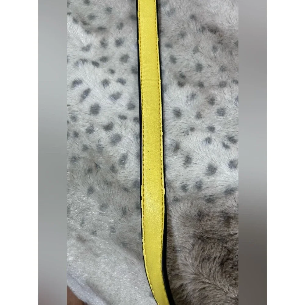 Leopard Floral Crossbody Bag in Yellow Pink Blue Multicolor Zipper